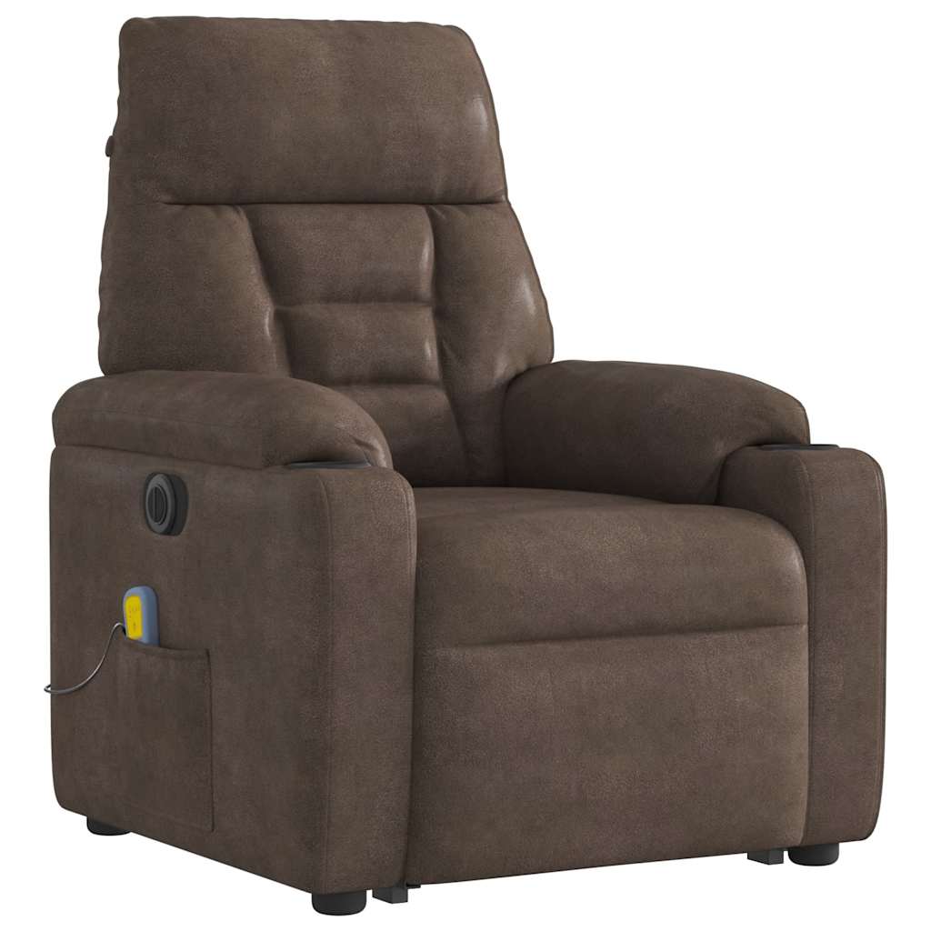 Løftestol Mikrofiberstof Brun