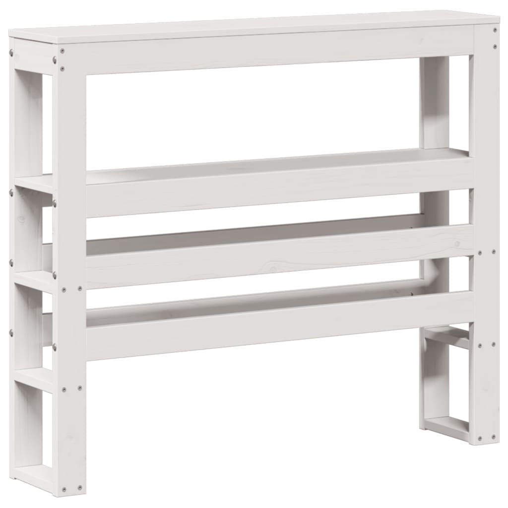 Sengeramme Med Hovedgærde Uden Madras Hvid 90x200 Cm - Billede 6