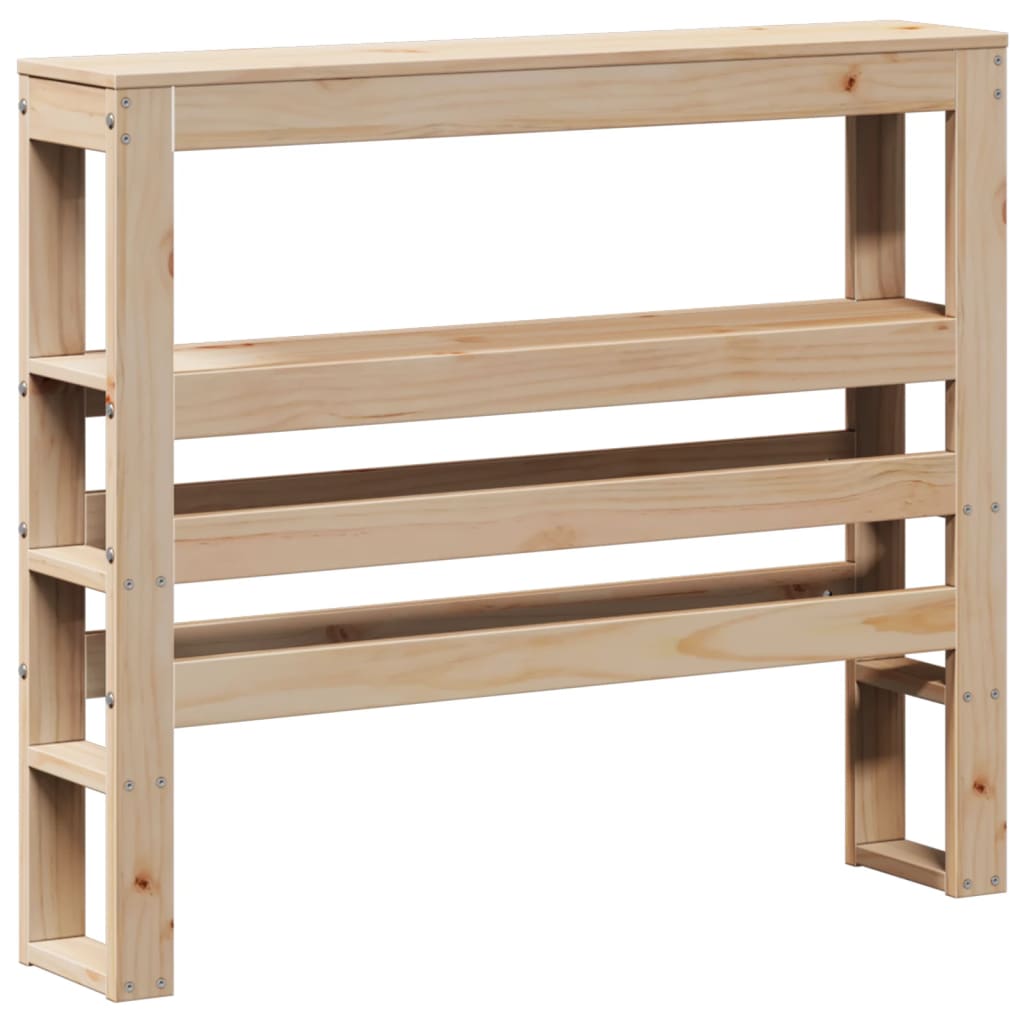 Sengeramme Med Sengegavl 100x200 Cm Massivt Fyrretræ - Billede 6