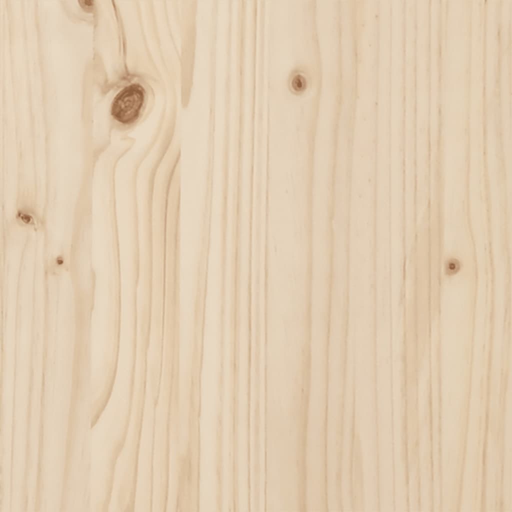 Sengeramme Med Sengegavl 100x200 Cm Massivt Fyrretræ - Billede 10