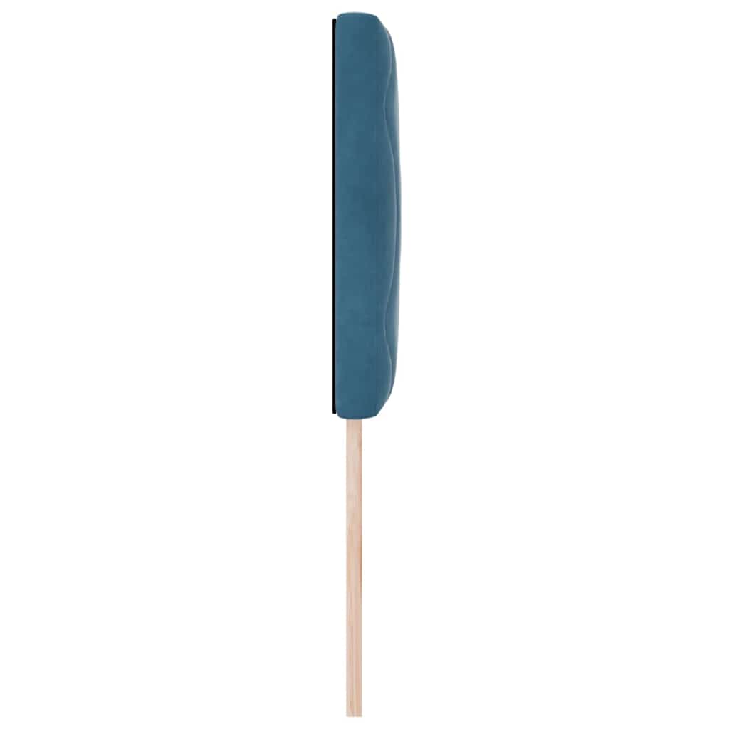 Led-sengegavl Med Led -strimmellys Mørkeblå 80 Cm Fløjl - Billede 7