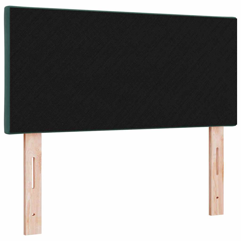 Led-sengegavl Med Led -strimmellys Mørkegrøn 90 Cm Fløjl - Billede 8