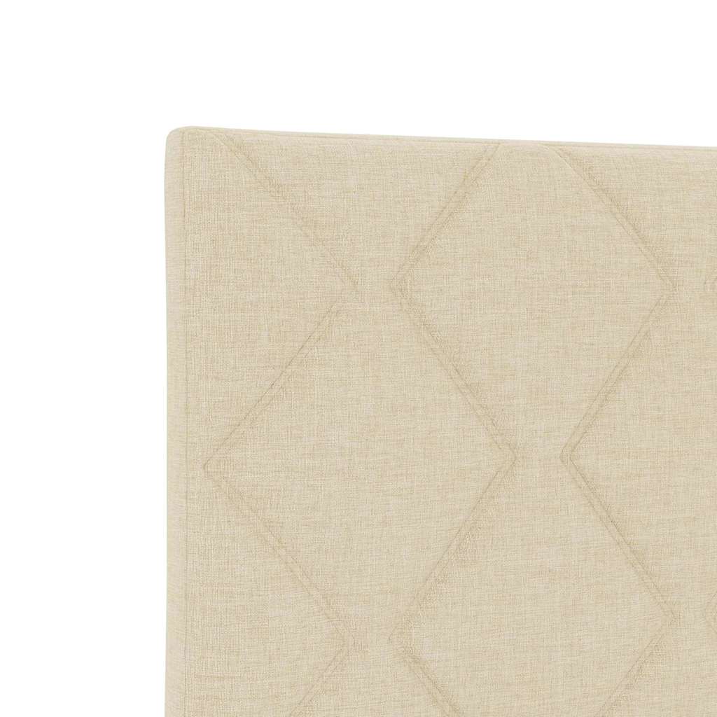 Hovedgærde Med Led -strimmellys Indstillelig Creme 100 Cm Stof - Billede 9