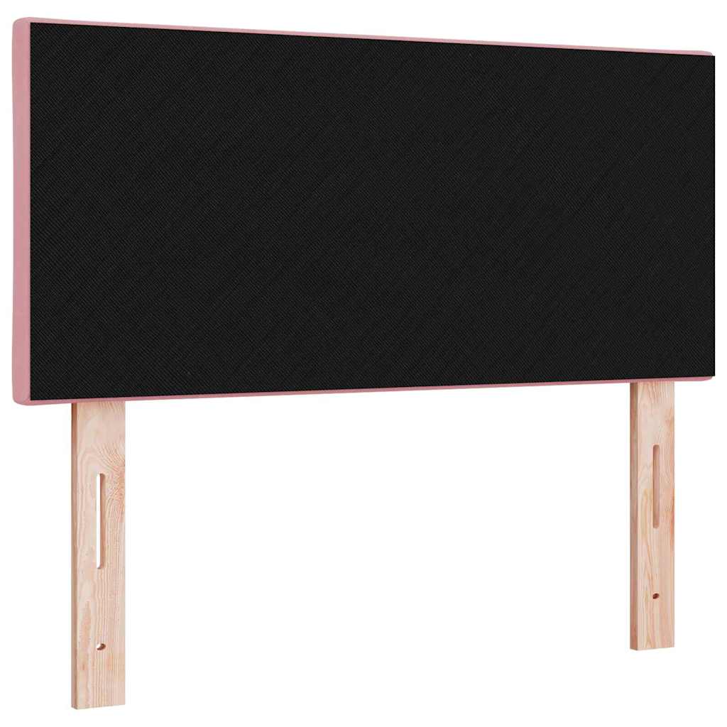 Led-sengegavl Med Led -strimmellys Lyserød 100 Cm Fløjl - Billede 8