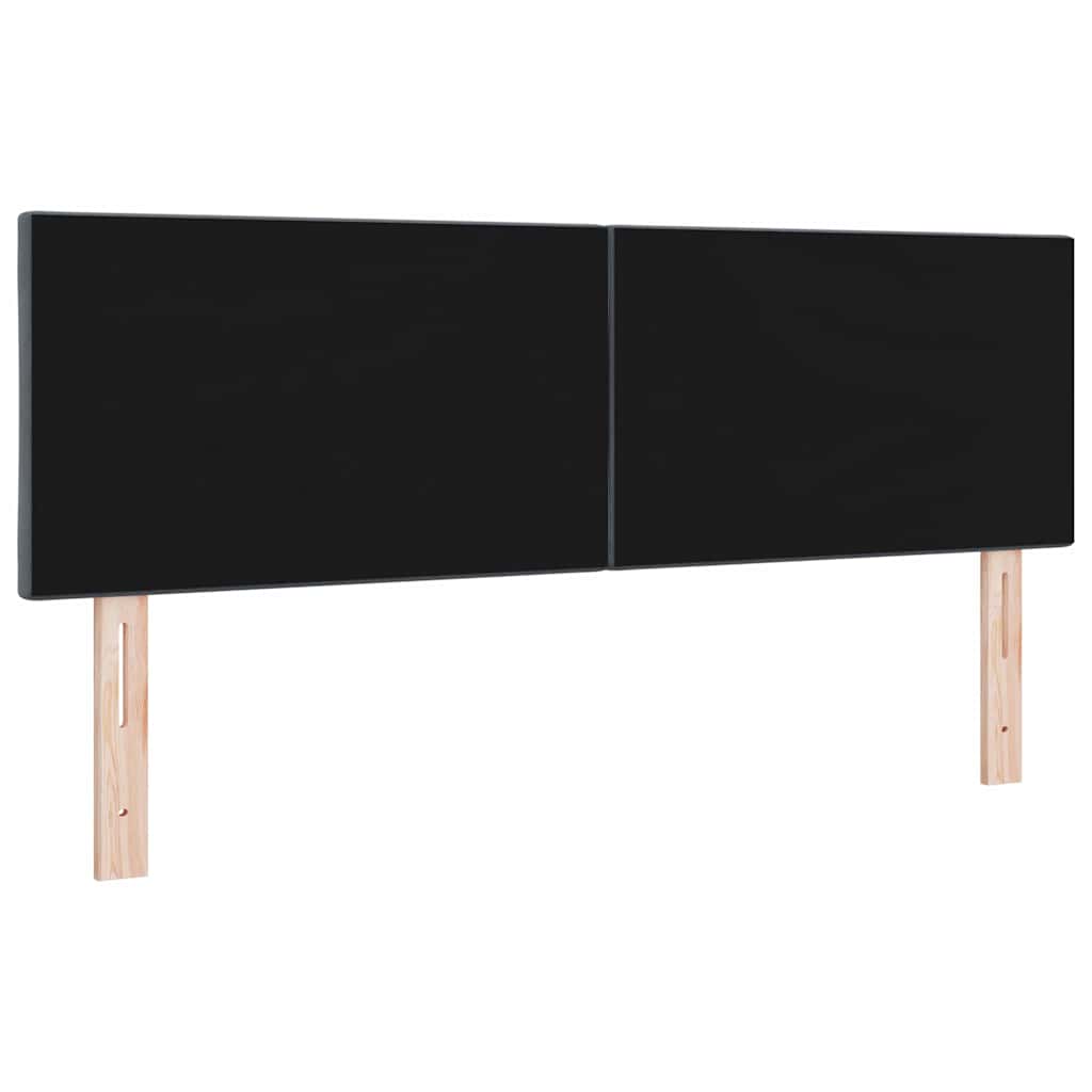 Led-sengegavl Med Led -strimmellys Mørkegrå 144 Cm Fløjl - Billede 8