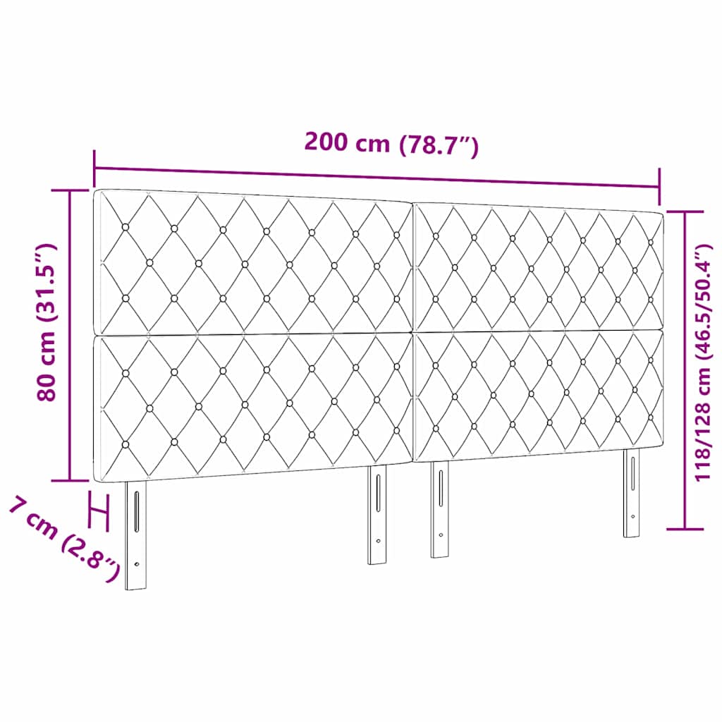 Led Sengegavl Med Led -strimmellys Argyle Lysegrå 100 Cm Fløjl - Billede 11