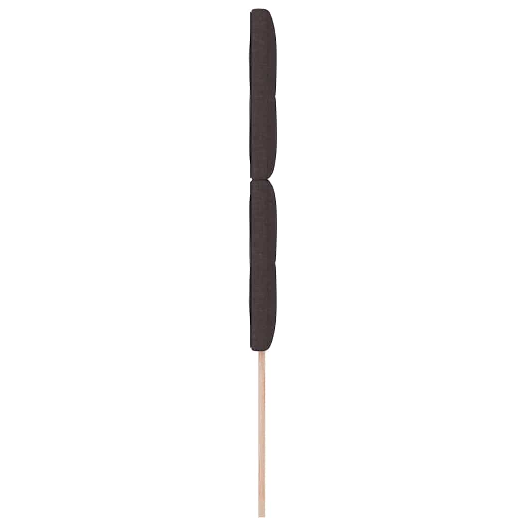 Led Sengegavl Med Led -strimmellys Mørk Brun 100 Cm Stof - Billede 7