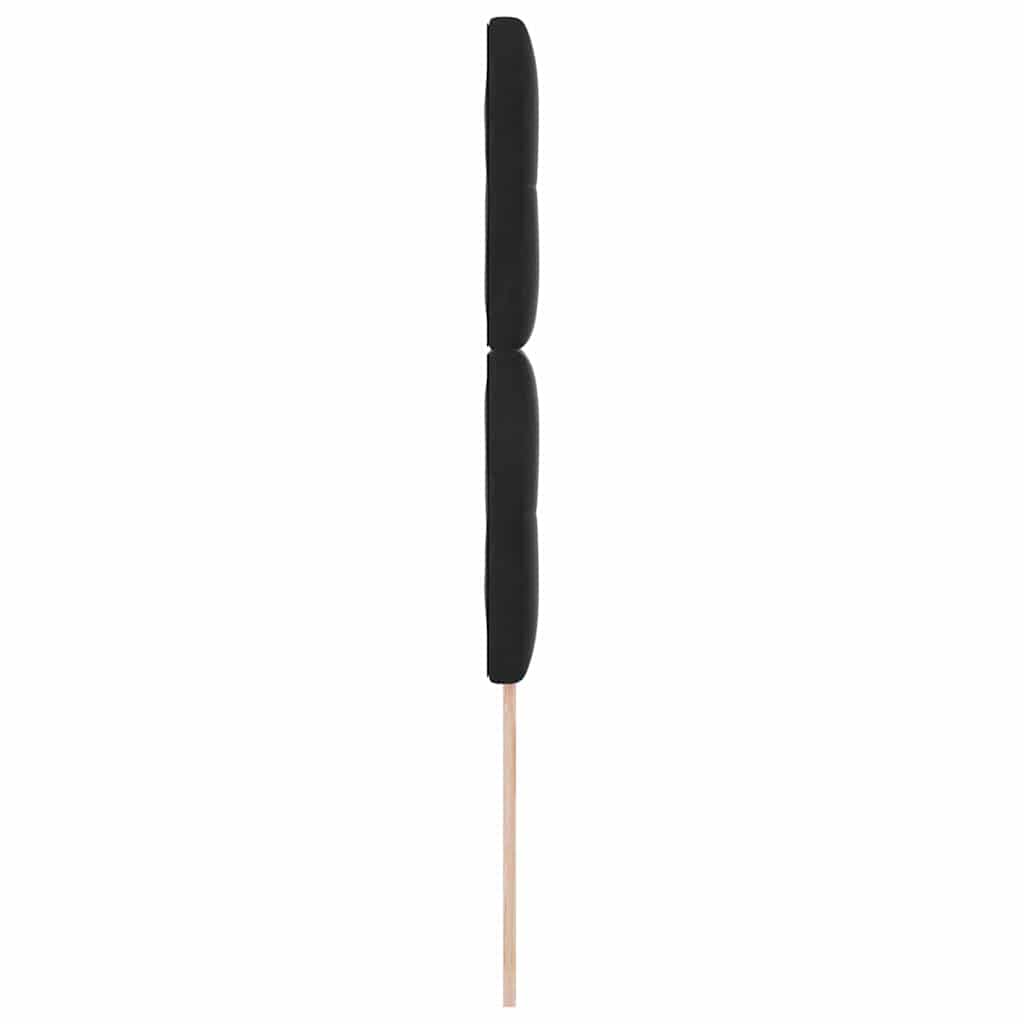 Hovedgærde Med Led -strimmellys Indstillelig Sort 100 Cm Fløjl - Billede 7