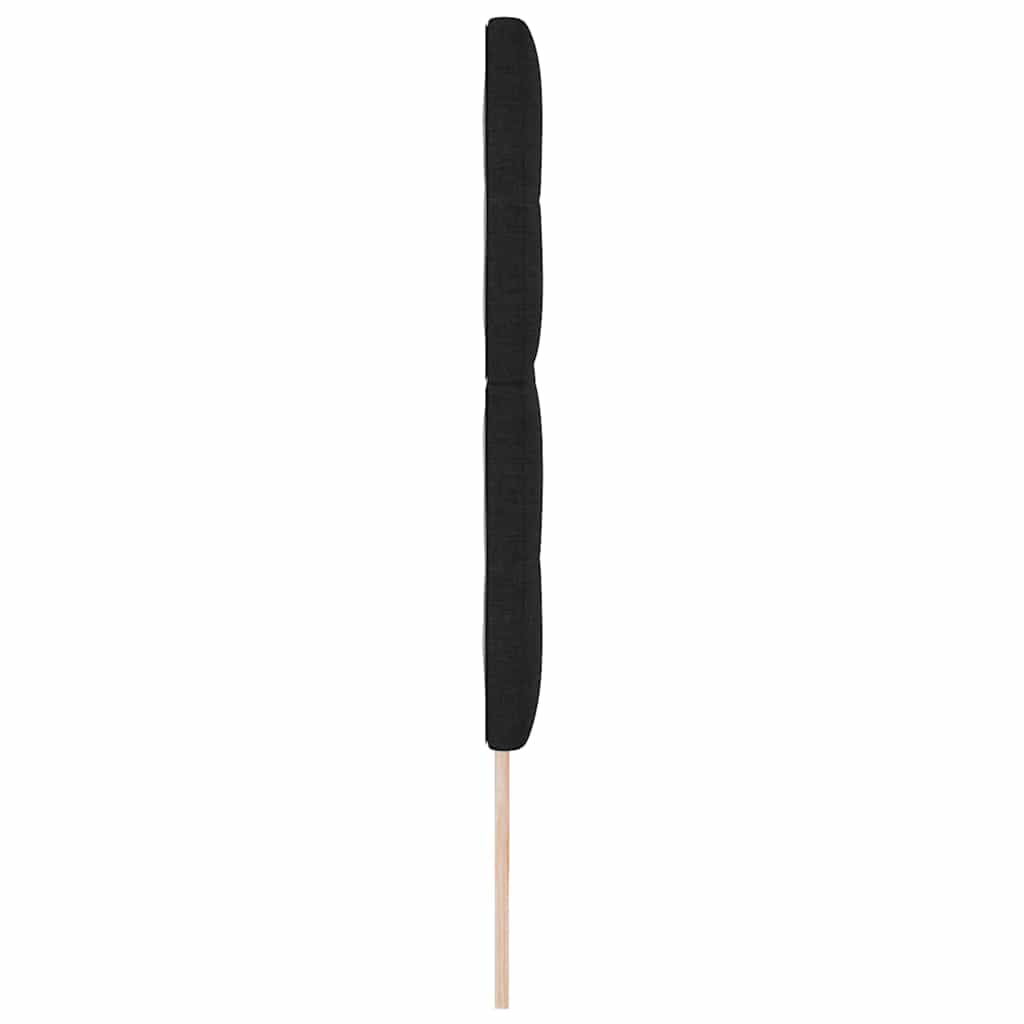 Led Sengegavl Med Led -strimmellys Sort 200 Cm Stof - Billede 7