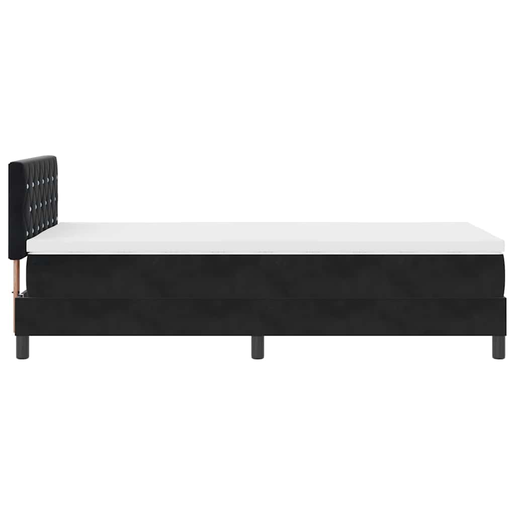 Boxmadras Seng Med Madras Med Madras Sort 90 X 190 Cm Stof - Billede 9