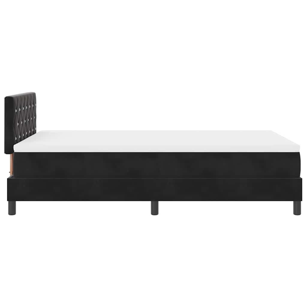 Boxmadras Seng Med Madras Med Madras Sort 120 X 190 Cm Stof - Billede 9