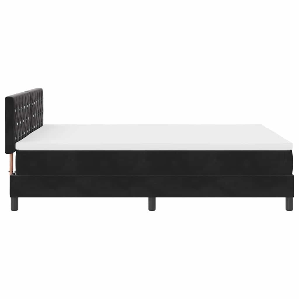 Boxmadras Seng Med Madras Med Madras Sort 160 X 200 Cm Stof - Billede 9