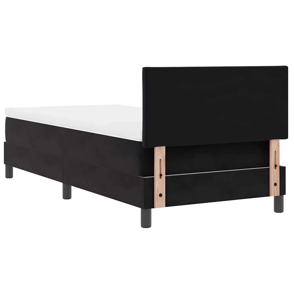 Boxmadras Seng Med Madras Med Madras Sort 90 X 190 Cm Stof - Billede 10