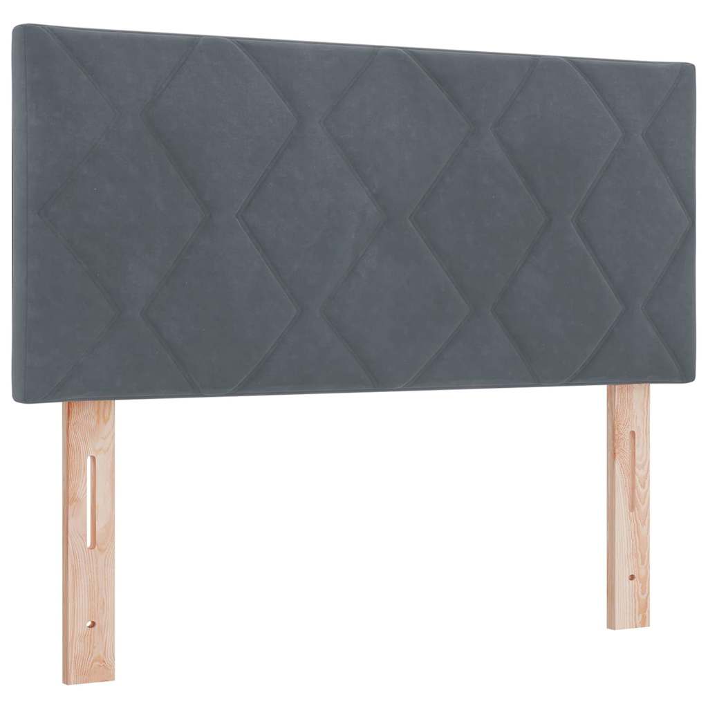 Boxmadras Seng Med Madras Med Madras Mørkegrå 90 X 200 Cm Stof - Billede 7