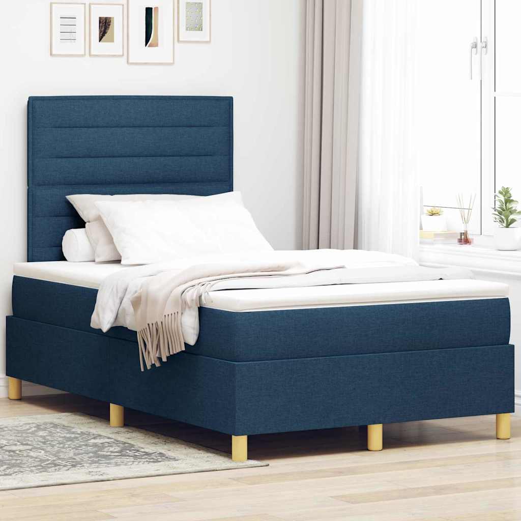 Box Spring Seng Med Madras Med Hovedgærde Stof - Variant 3339538
