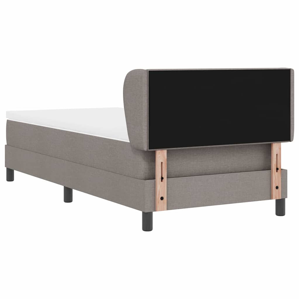 Boxmadras Med Topmadras Med Madras Gråbrun 90 X 190 Cm Stof - Billede 10