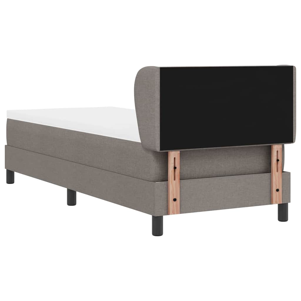 Boxmadras Med Topmadras Med Madras Gråbrun 80 X 200 Cm Stof - Billede 10