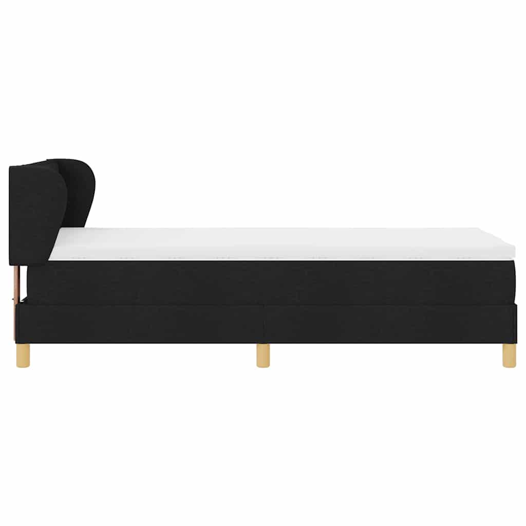 Boks Madrasseng Med Madras Creme 90x200 Cm Stof Med Madras Sort - Billede 9