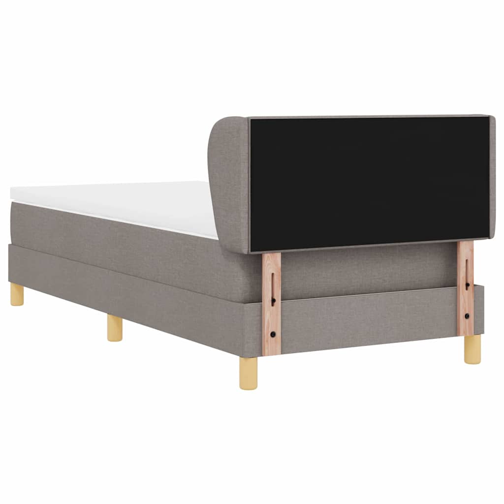 Boks Madrasseng Med Madras Creme 90x200 Cm Stof Gråbrun - Billede 9