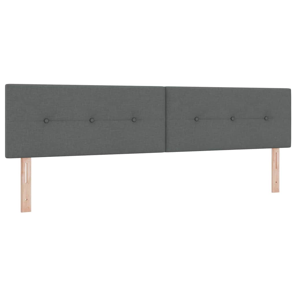 Boks Madrasseng Med Madras Creme 90x200 Cm Stof Mørkegrå - Billede 6