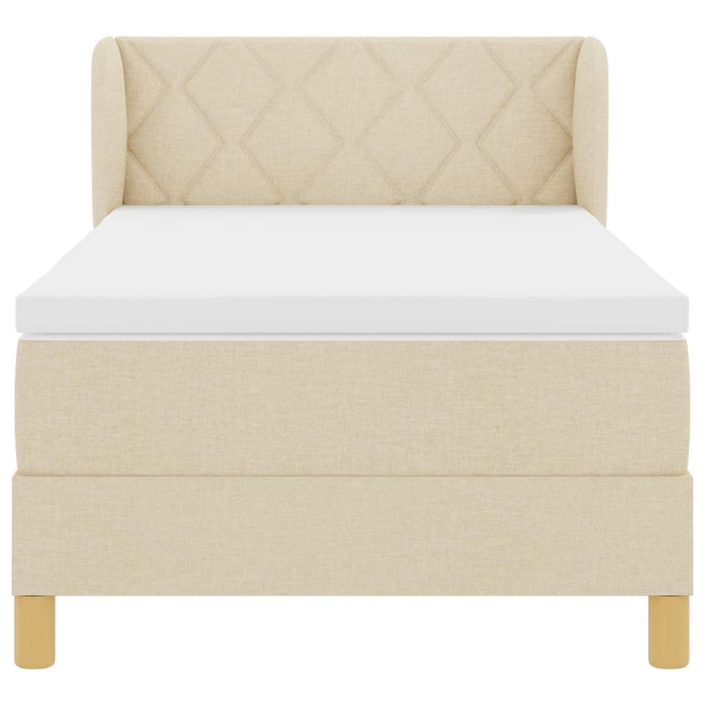 Boks Madrasseng Med Madras Creme 90x200 Cm Stof Creme - Billede 8