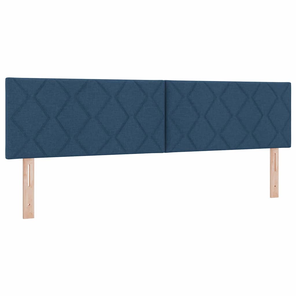Boks Madrasseng Med Madras Creme 90x200 Cm Stof Med Madras Blå - Billede 5