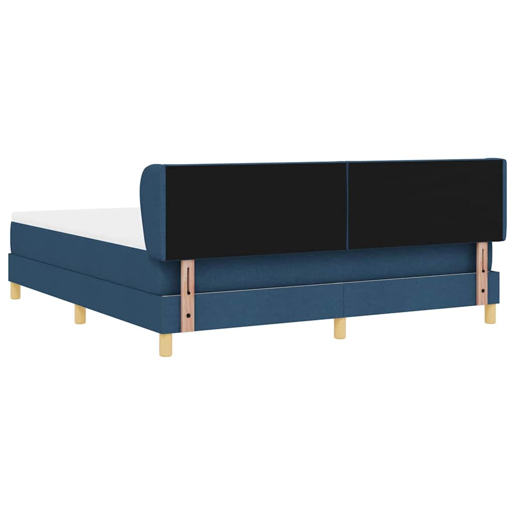 Boks Madrasseng Med Madras Creme 90x200 Cm Stof Med Madras Blå - Billede 9
