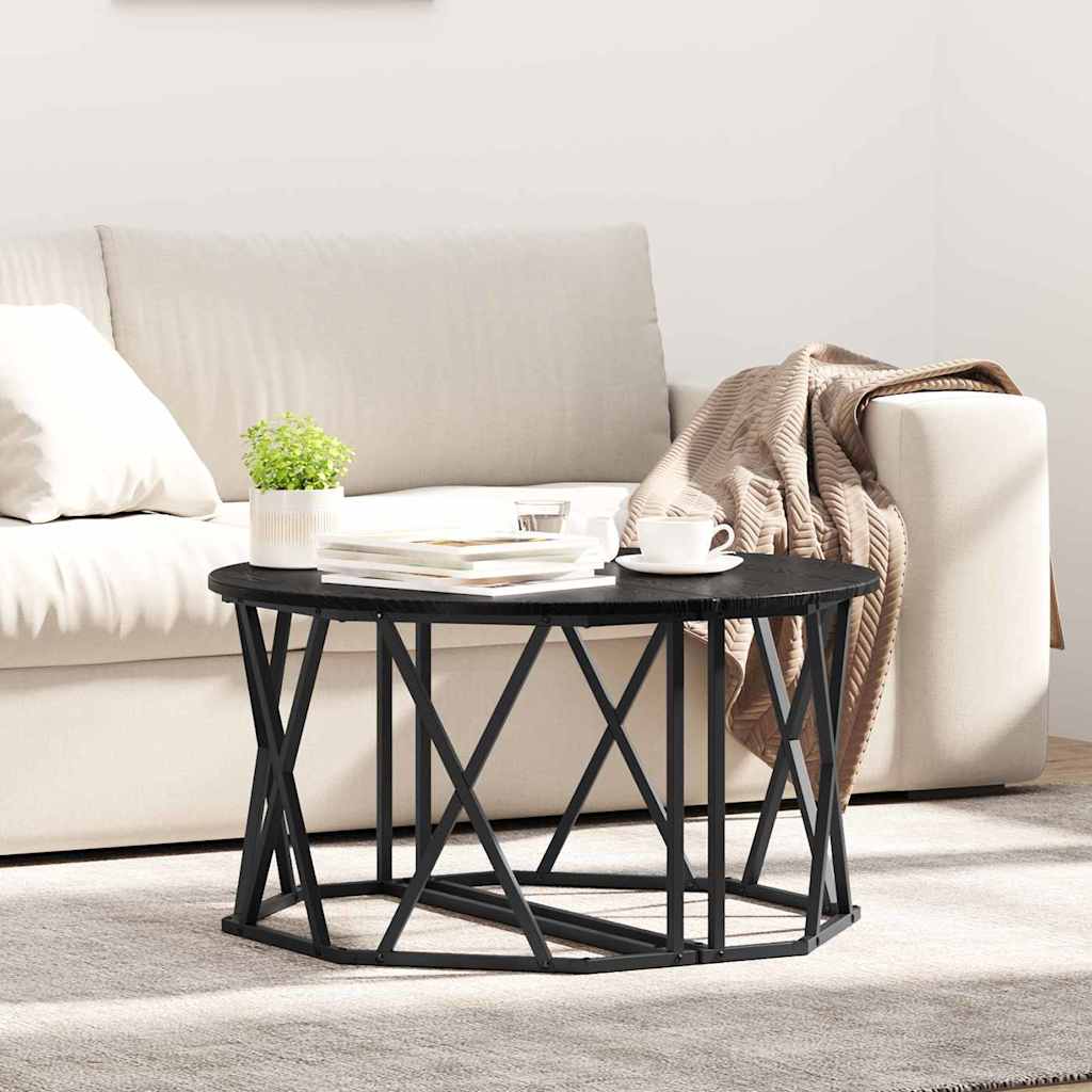 Sofabord 80 X 80 X 42 Cm Ingeniørtræ Og Stål - Variant 868249
