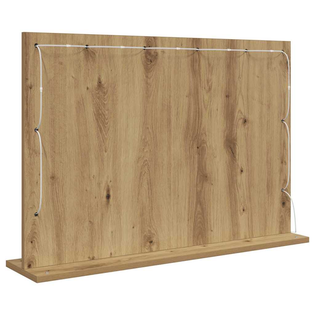 Vaskeskab Spejl Med Spejl Artisan Egetræ 80 X 55 X 18 Cm - Billede 6
