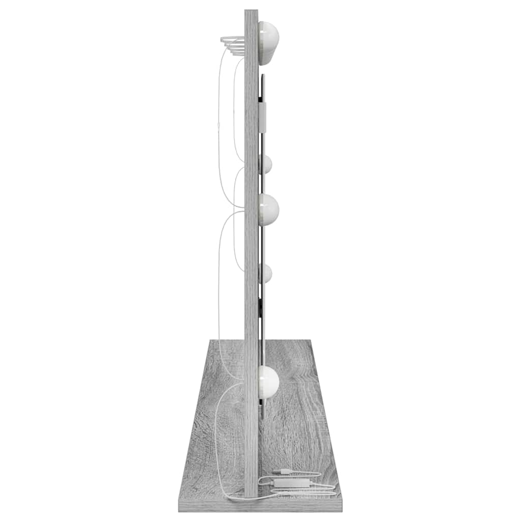 Vaskeskab Spejl Med Spejl Grå Sonoma 100 X 55 X 18 Cm - Billede 5