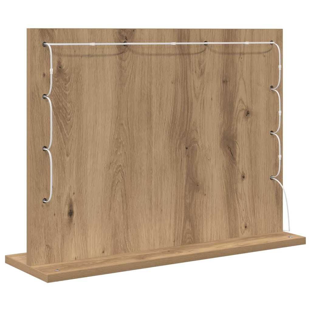 Vaskeskab Spejl Med Spejl Artisan Egetræ 60 X 45 X 18 Cm - Billede 6