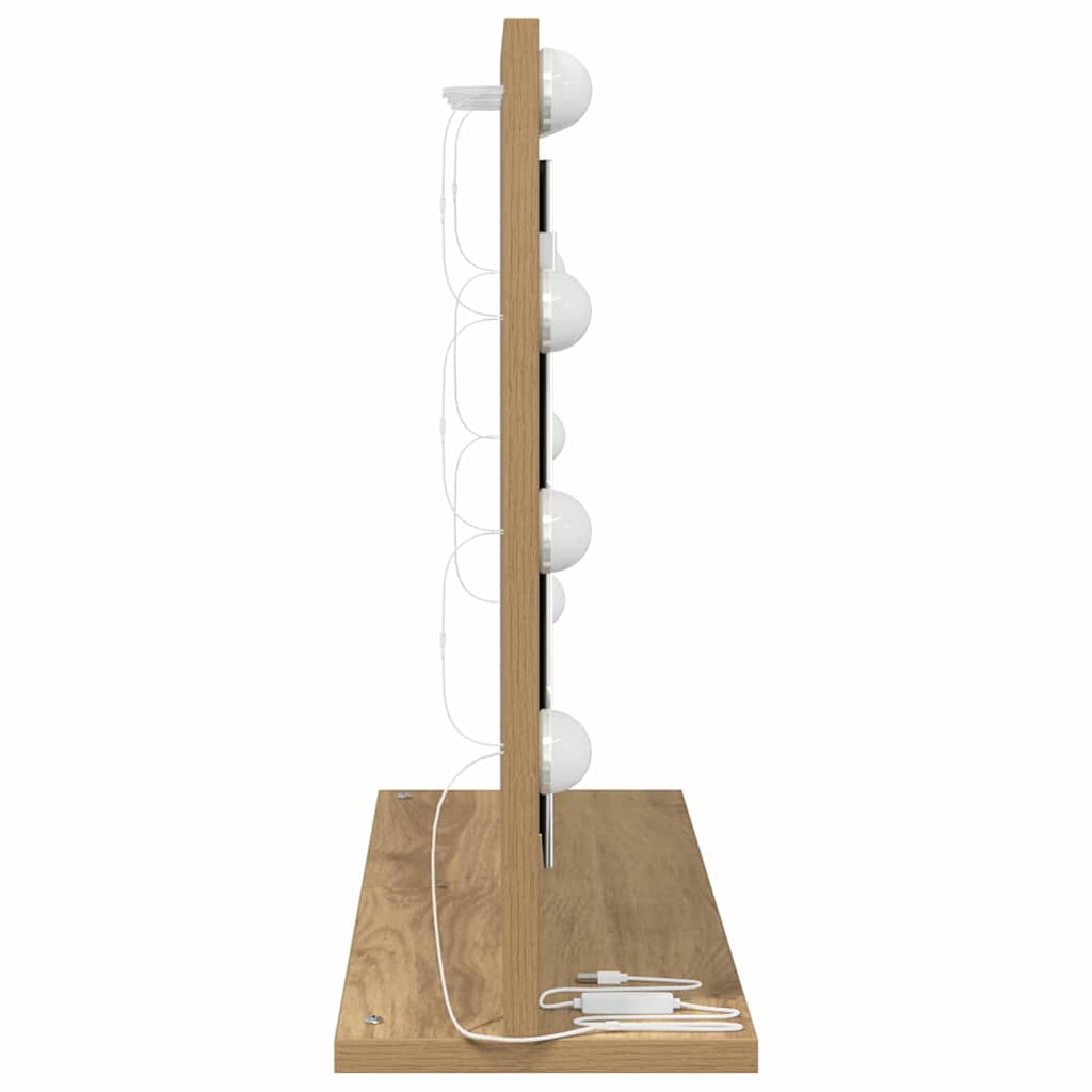 Vaskeskab Spejl Med Spejl Artisan Egetræ 60 X 45 X 18 Cm - Billede 5