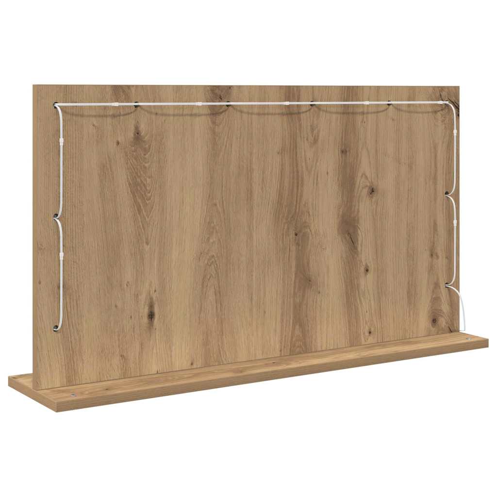Vaskeskab Spejl Med Spejl Artisan Egetræ 80 X 45 X 18 Cm - Billede 6