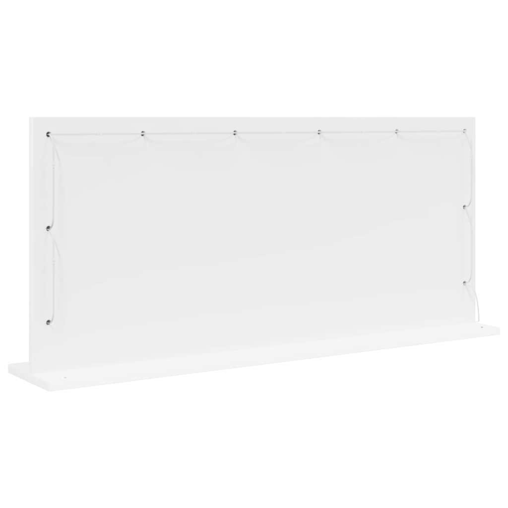 Vaskeskab Spejl Hvid 100 X 45 X 18 Cm Konstrueret Træ Og Glas - Billede 6