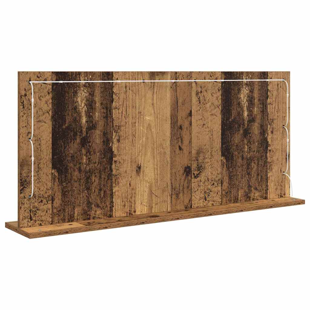 Vaskeskab Spejl Med Spejl Gammelt Træ 100 X 45 X 18 Cm - Billede 6
