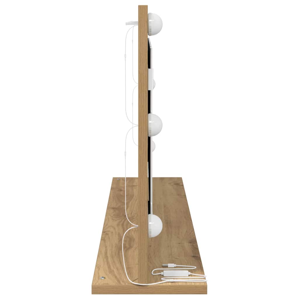 Vaskeskab Spejl Med Spejl Artisan Egetræ 100 X 45 X 18 Cm - Billede 5