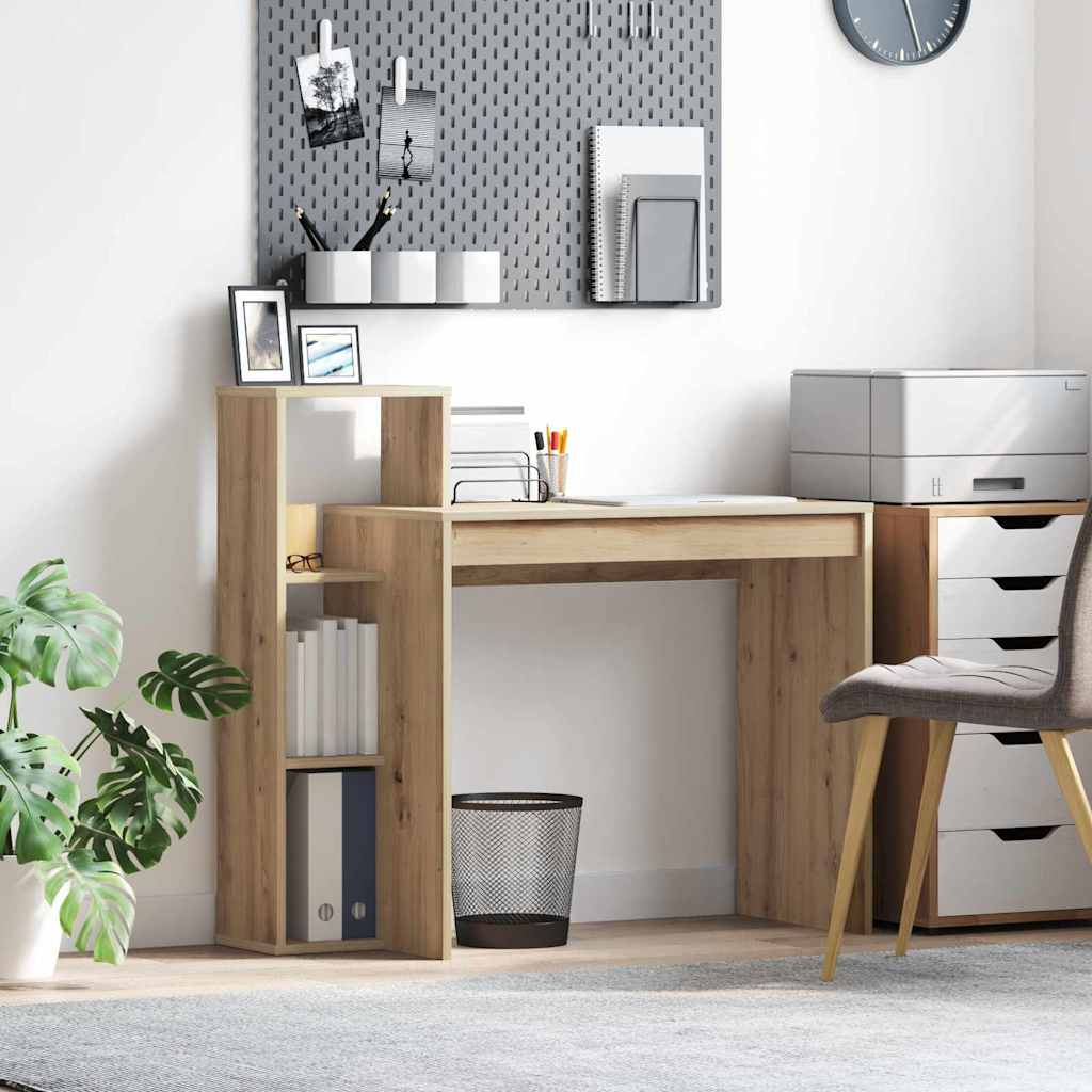 Bord Med Hylde 100 X 40 X 90 Cm Konstrueret Træ