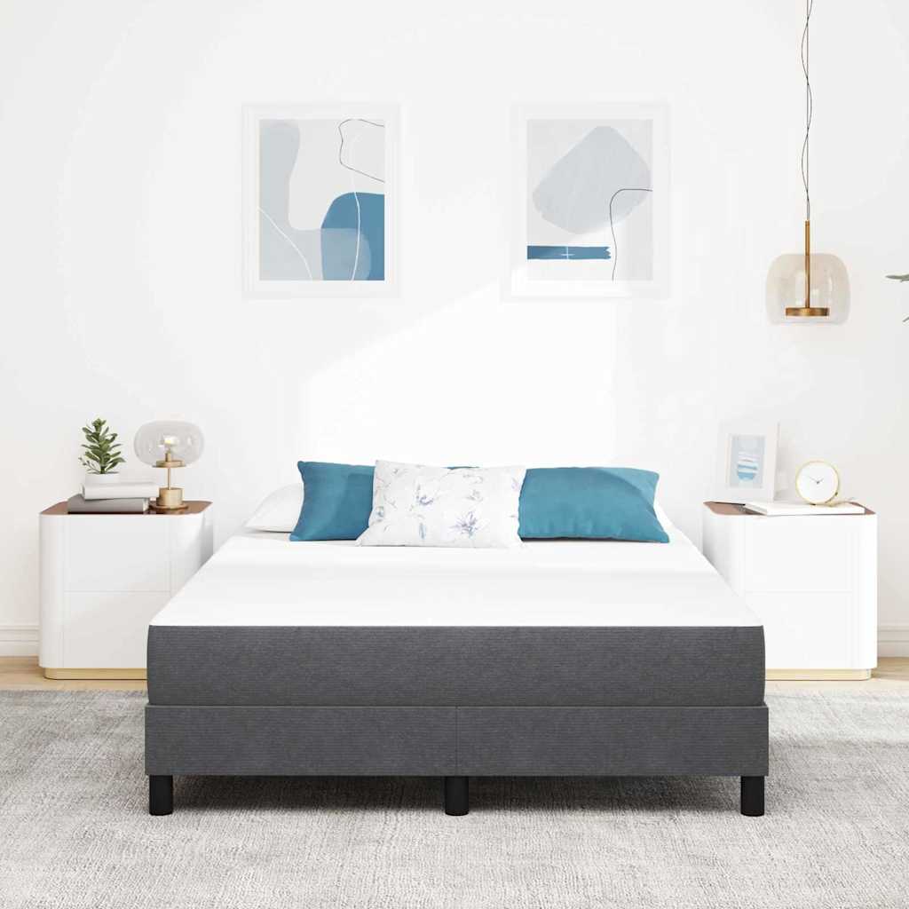 Sengemadras Med Madras Grå 160 X 200 Cm Stof - Billede 3