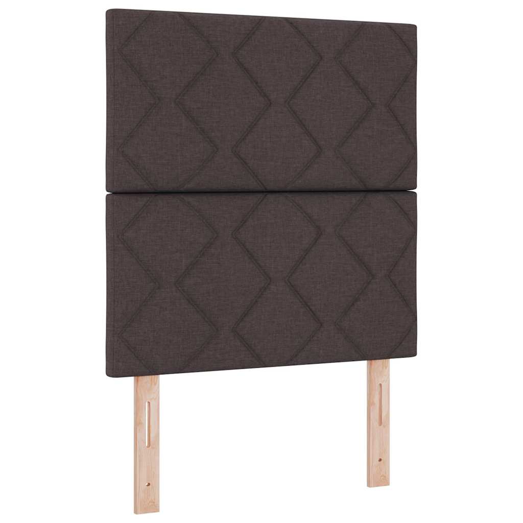 Stofseng Gavl Geometrisk Med Hovedgærde Mørkebrun 80 Cm Stof - Billede 2