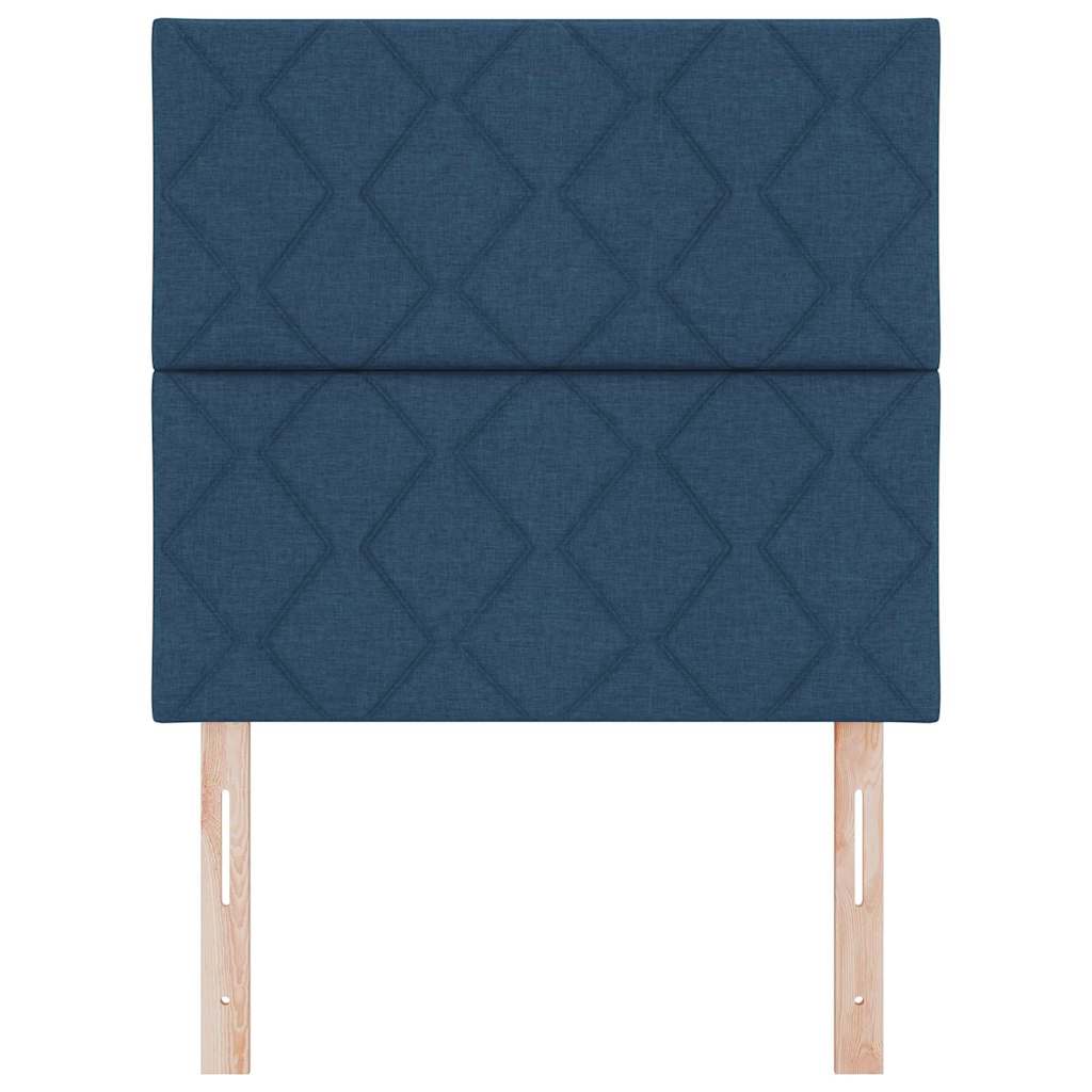 Stofseng Gavl Geometrisk Med Hovedgærde Blå 90 Cm Stof - Billede 4