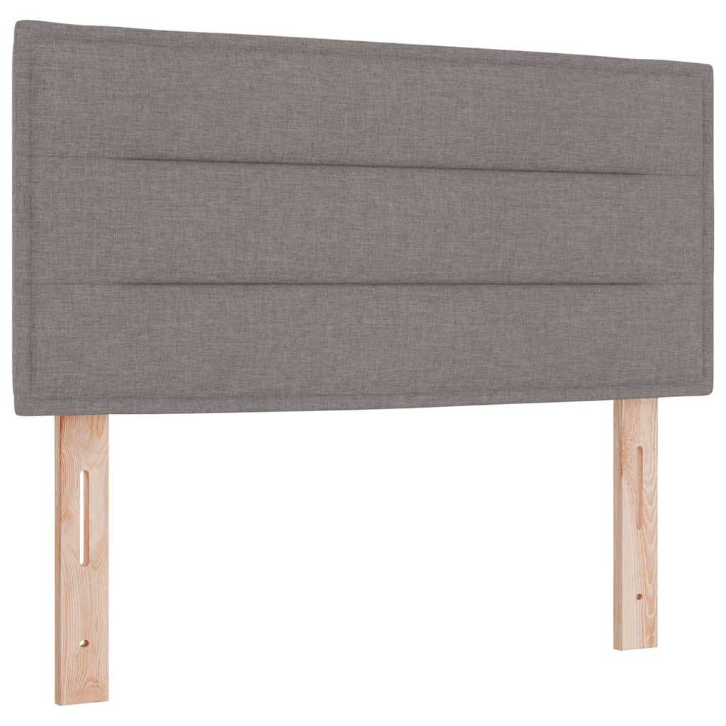 Led Sengegavl Med Led -strimmellys Gråbrun 80 Cm Stof - Billede 2