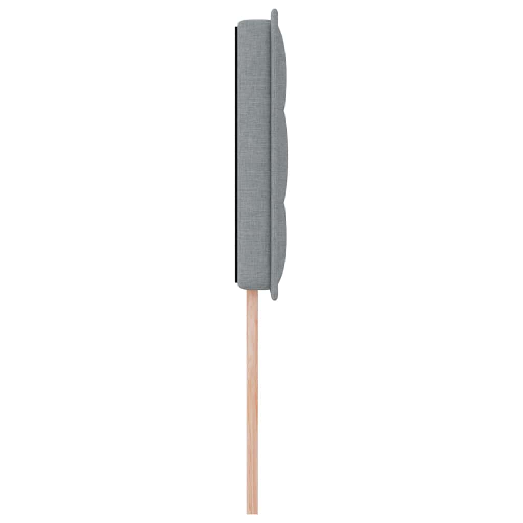 Led Sengegavl Med Led -strimmellys Lysegrå 100 Cm Stof - Billede 7