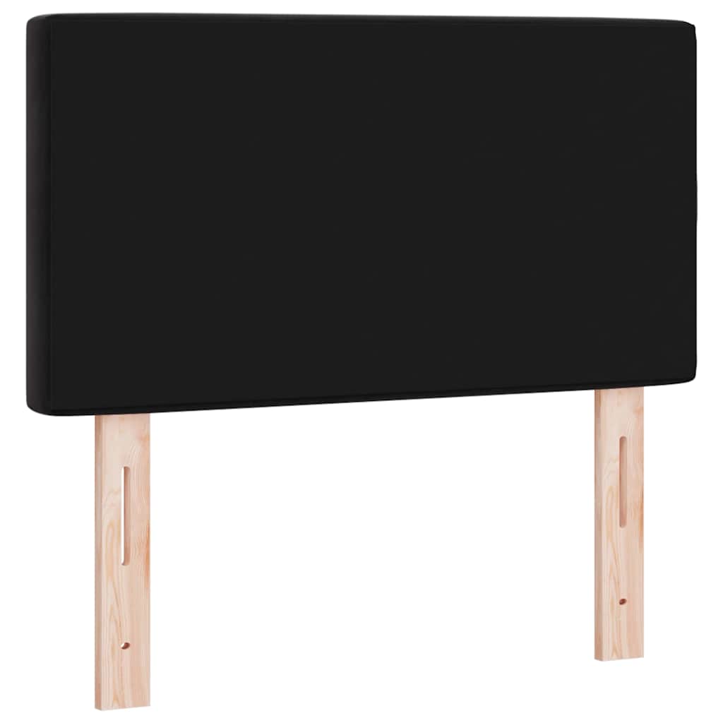 Led Sengegavl Med Led -strimmellys Argyle Sort 80 Cm Fløjl - Billede 8