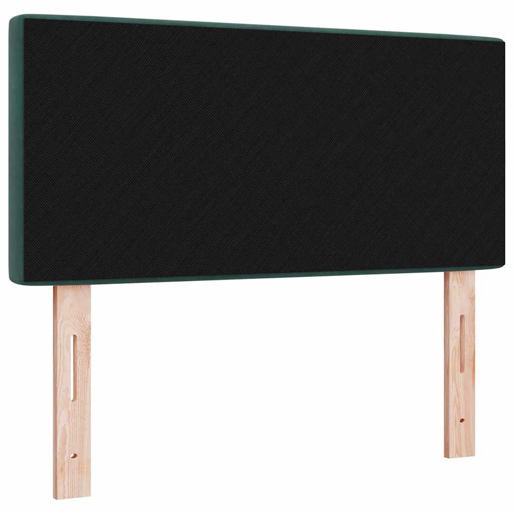 Led Sengegavl Med Led -strimmellys Argyle Mørkegrøn 90 Cm Fløjl - Billede 8