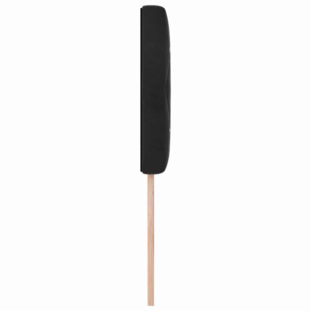 Led Sengegavl Med Led -strimmellys Argyle Sort 100 Cm Fløjl - Billede 6