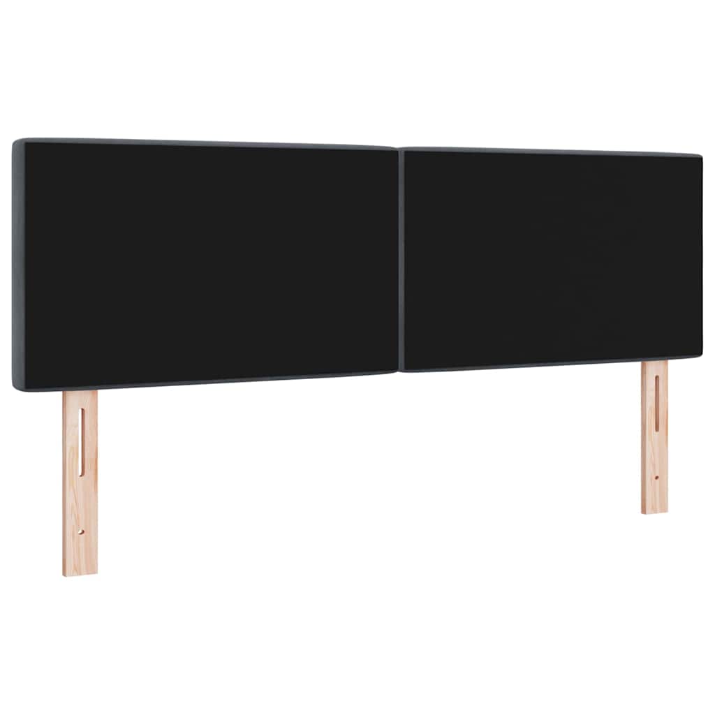 Led Sengegavl Med Led -strimmellys Argyle Mørkegrå 144 Cm Fløjl - Billede 7