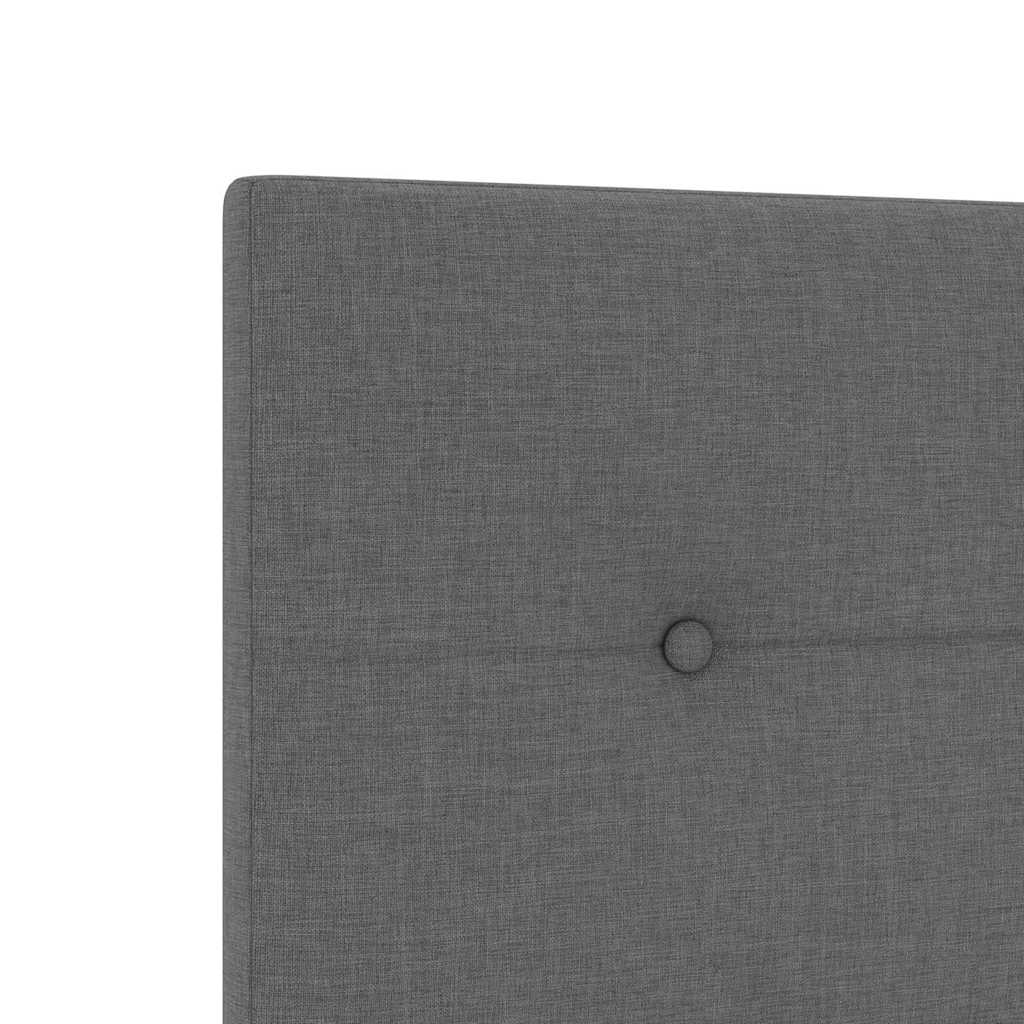Led Sengegavl Med Led -strimmellys Mørkegrå 80 Cm Stof - Billede 9