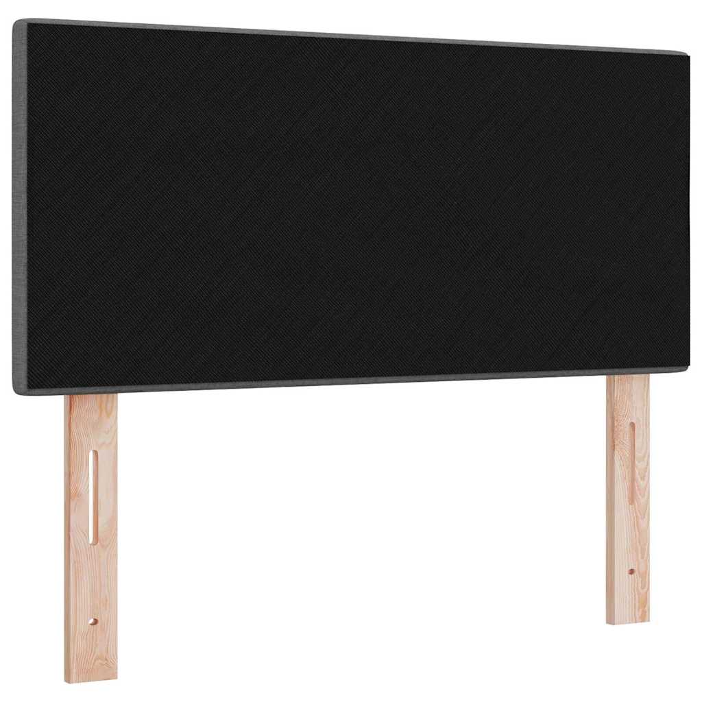 Led Sengegavl Med Led -strimmellys Mørkegrå 80 Cm Stof - Billede 8