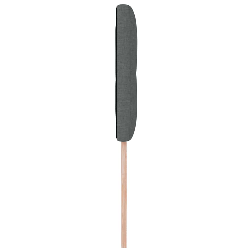 Led Sengegavl Med Led -strimmellys Mørkegrå 80 Cm Stof - Billede 7