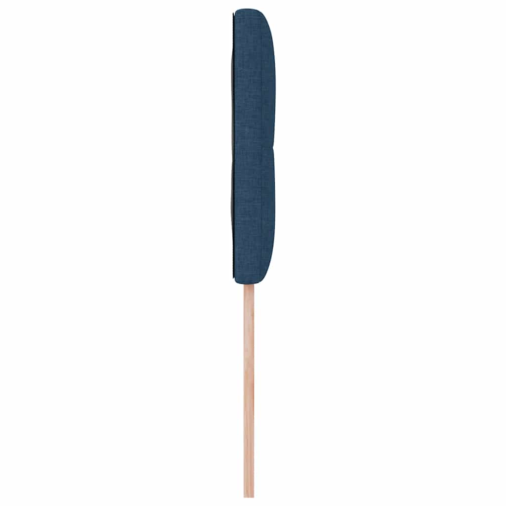 Led Sengegavl Med Led -strimmellys Blå 80 Cm Stof - Billede 7